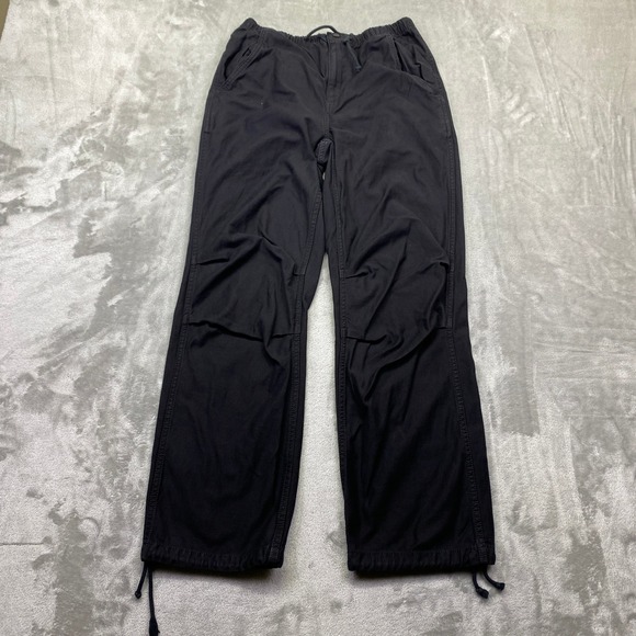 TNA Pants - Tna Black Cargo Jogger Pants Drawstring Waist Cargo Pockets Elastic Cuffs XS